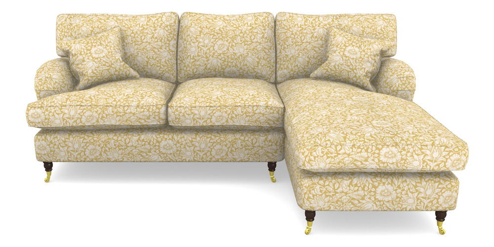 Product photograph of Alwinton Chaise Sofa Rhf In William Morris Collection - Mallow - Weld from Sofas and Stuff Limited