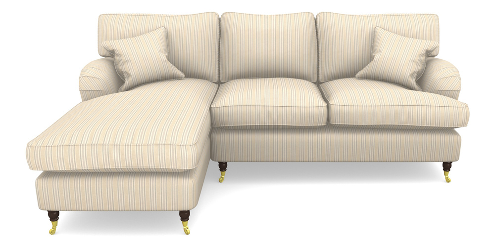 Product photograph of Alwinton Chaise Sofa Lhf In Cloth 22 - Racing Stripes Ayr - Dove from Sofas and Stuff Limited