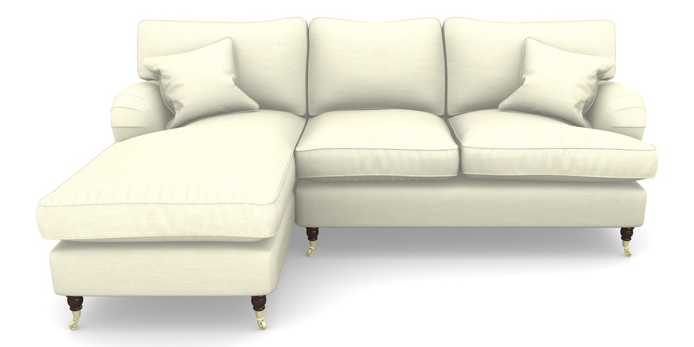 Product photograph of Alwinton Chaise Sofa Lhf In Basket Weave - Cream from Sofas and Stuff Limited