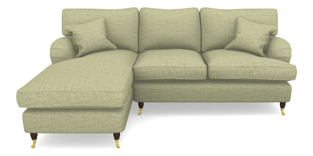 Product photograph of Alwinton Chaise Sofa Lhf In Basket Weave - Sage from Sofas and Stuff Limited