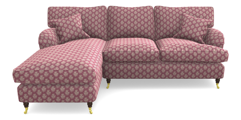 Product photograph of Alwinton Chaise Sofa Lhf In Cloth 21 - Coral 1 - Cassis from Sofas and Stuff Limited