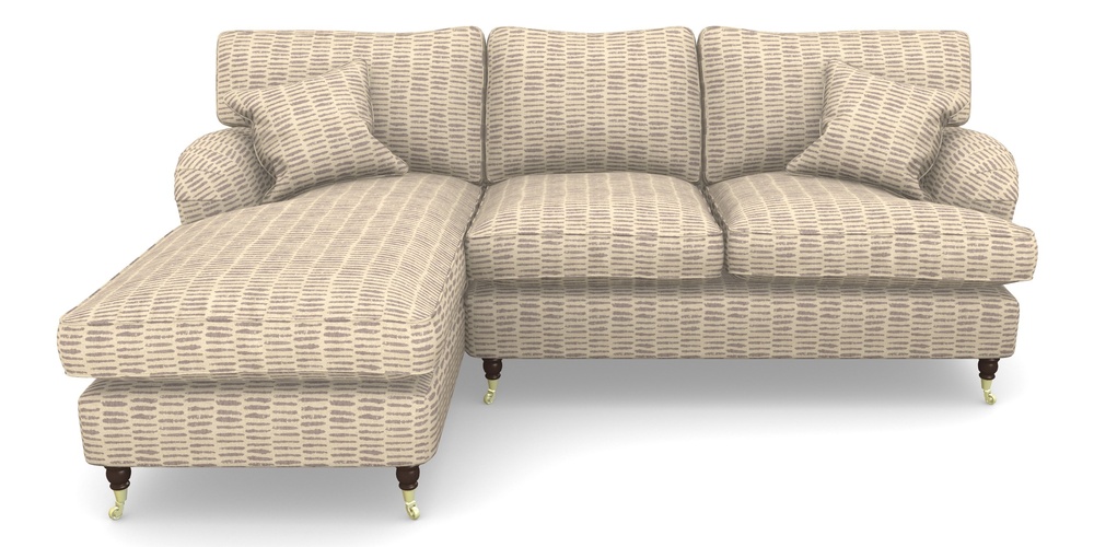 Product photograph of Alwinton Chaise Sofa Lhf In Cloth 18 - Daub - Berry from Sofas and Stuff Limited