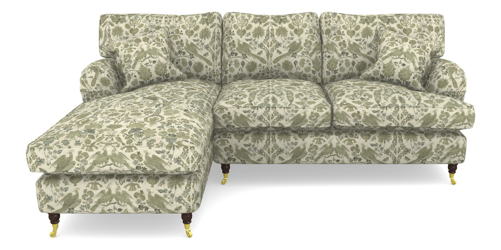 Product photograph of Alwinton Chaise Sofa Lhf In V A Brompton Collection - Coromandel - Basil from Sofas and Stuff Limited