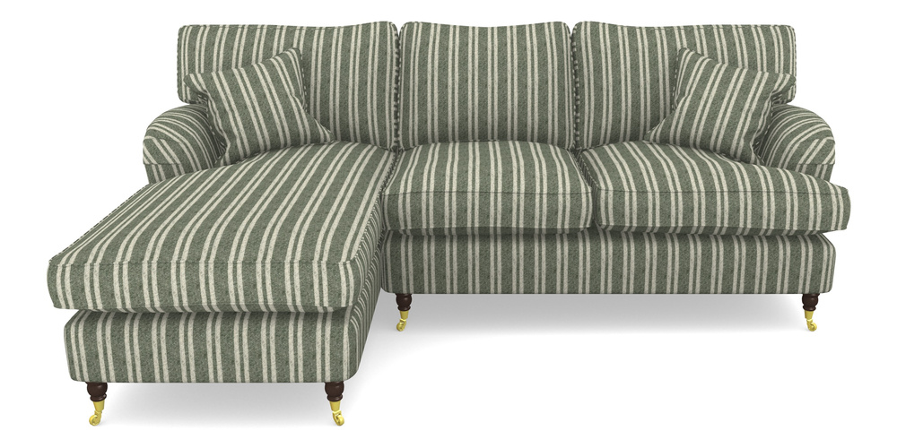 Product photograph of Alwinton Chaise Sofa Lhf In Cloth 22 - Barcode - Courgette from Sofas and Stuff Limited