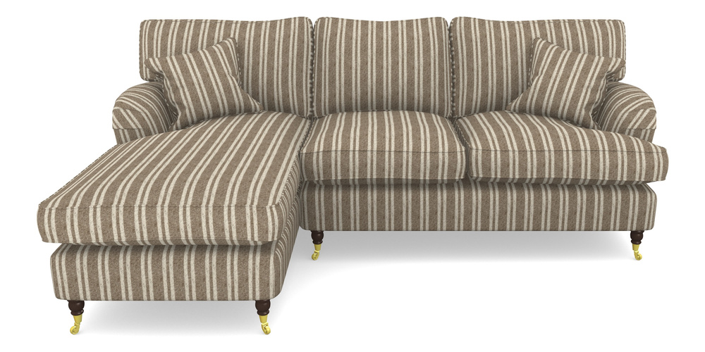 Product photograph of Alwinton Chaise Sofa Lhf In Cloth 22 - Barcode - Peat from Sofas and Stuff Limited