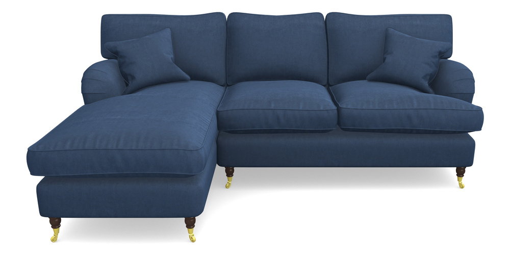 Product photograph of Alwinton Chaise Sofa Lhf In Clever Tough And Eco Velvet - Agean from Sofas and Stuff Limited