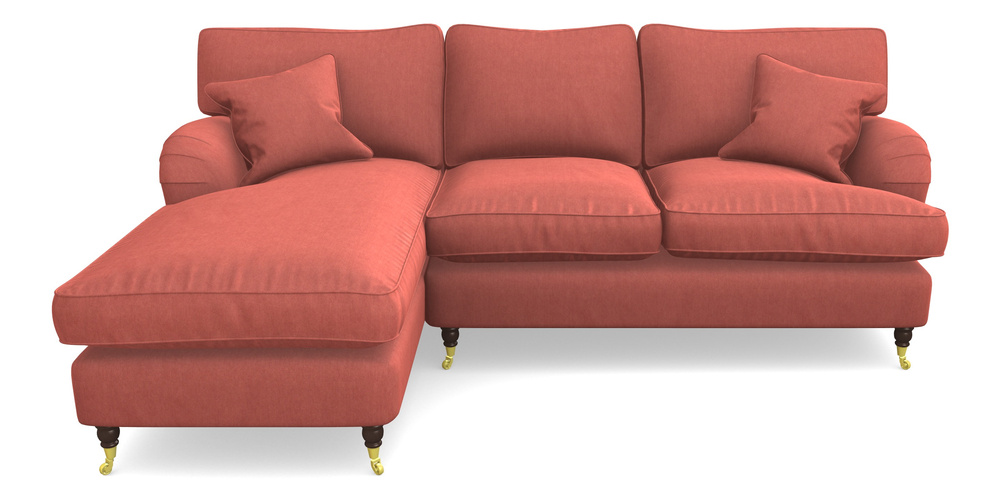 Product photograph of Alwinton Chaise Sofa Lhf In Clever Tough And Eco Velvet - Damson from Sofas and Stuff Limited