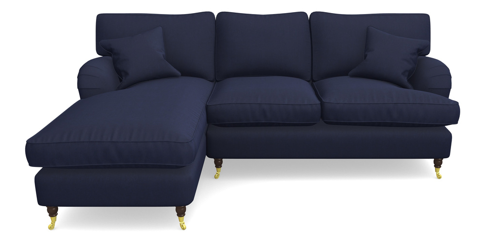 Product photograph of Alwinton Chaise Sofa Lhf In Clever Tough And Eco Velvet - Indigo from Sofas and Stuff Limited