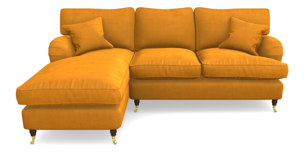 Product photograph of Alwinton Chaise Sofa Lhf In Clever Tough And Eco Velvet - Spice from Sofas and Stuff Limited