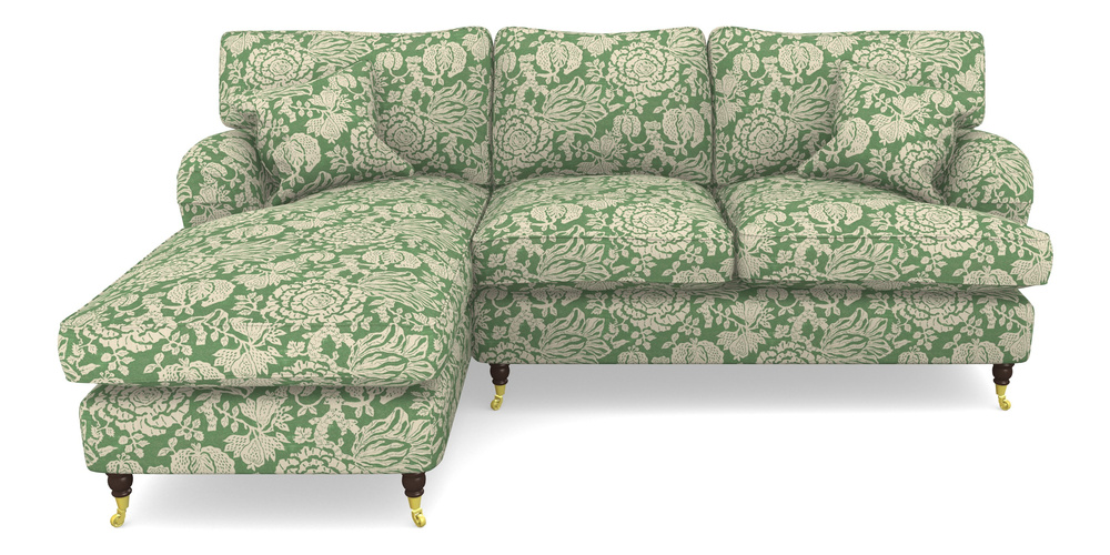 Product photograph of Alwinton Chaise Sofa Lhf In V A Brompton Collection - Flowering Kale - Basil from Sofas and Stuff Limited