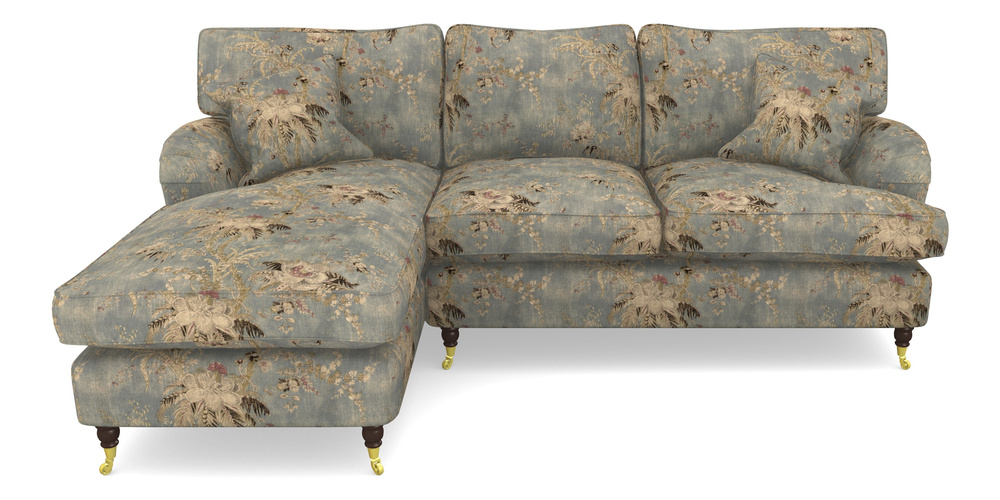 Product photograph of Alwinton Chaise Sofa Lhf In Floral Linen - Zefferino Danish Girl from Sofas and Stuff Limited