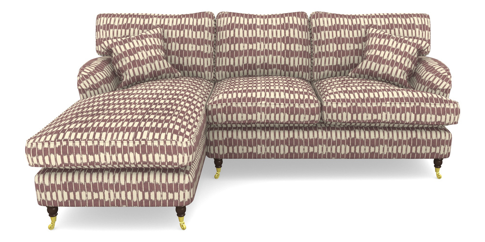 Product photograph of Alwinton Chaise Sofa Lhf In V A Brompton Collection - Ikat - Cacao from Sofas and Stuff Limited