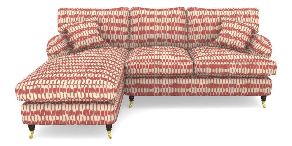 Product photograph of Alwinton Chaise Sofa Lhf In V A Brompton Collection - Ikat - Chilli from Sofas and Stuff Limited