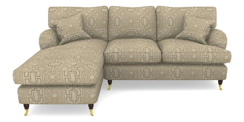 Product photograph of Alwinton Chaise Sofa Lhf In Rhs Collection - Large Knot Garden Linen - Gold from Sofas and Stuff Limited