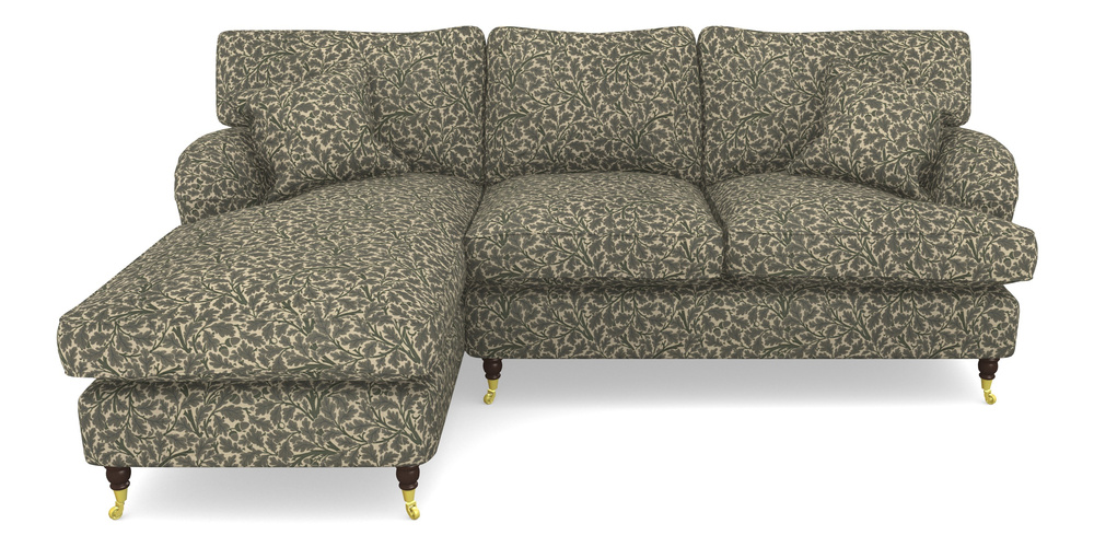 Product photograph of Alwinton Chaise Sofa Lhf In V A Drawn From Nature Collection - Oak Tree - Dark Green from Sofas and Stuff Limited