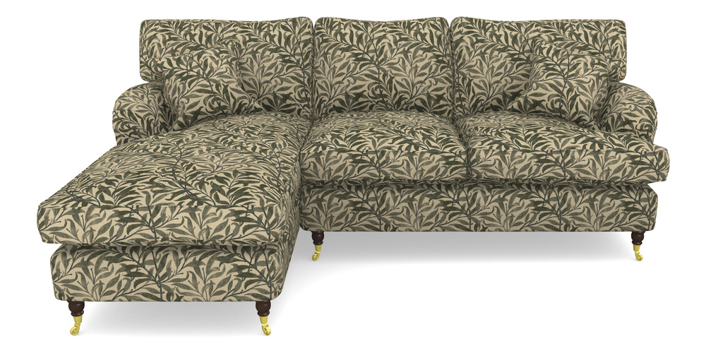 Product photograph of Alwinton Chaise Sofa Lhf In V A Drawn From Nature - Willow Bough Large - Dark Green from Sofas and Stuff Limited