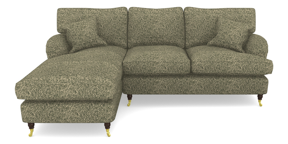 Product photograph of Alwinton Chaise Sofa Lhf In V A Drawn From Nature Collection - Willow - Dark Green from Sofas and Stuff Limited