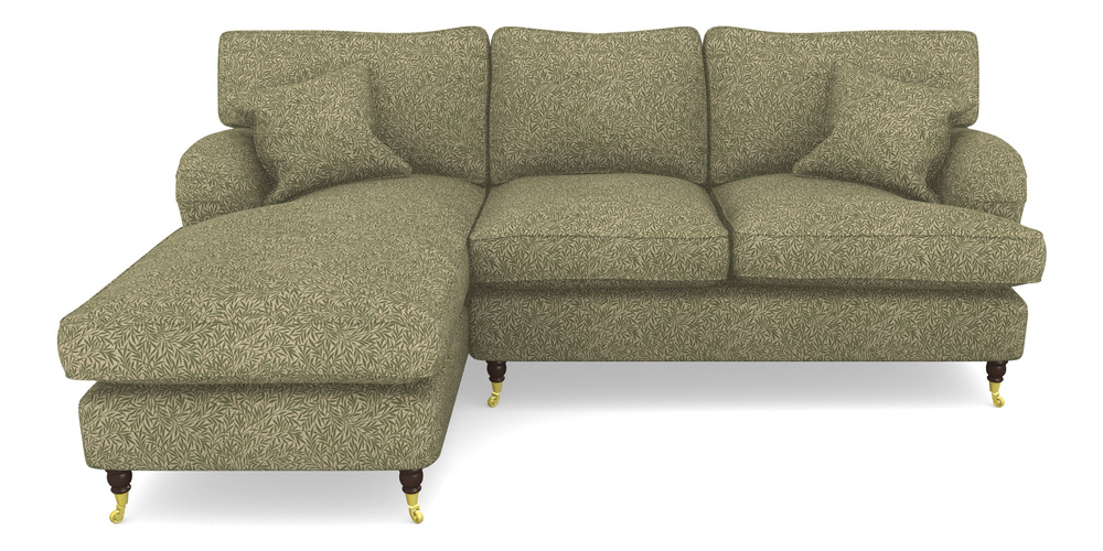 Product photograph of Alwinton Chaise Sofa Lhf In V A Drawn From Nature Collection - Willow - Light Green from Sofas and Stuff Limited