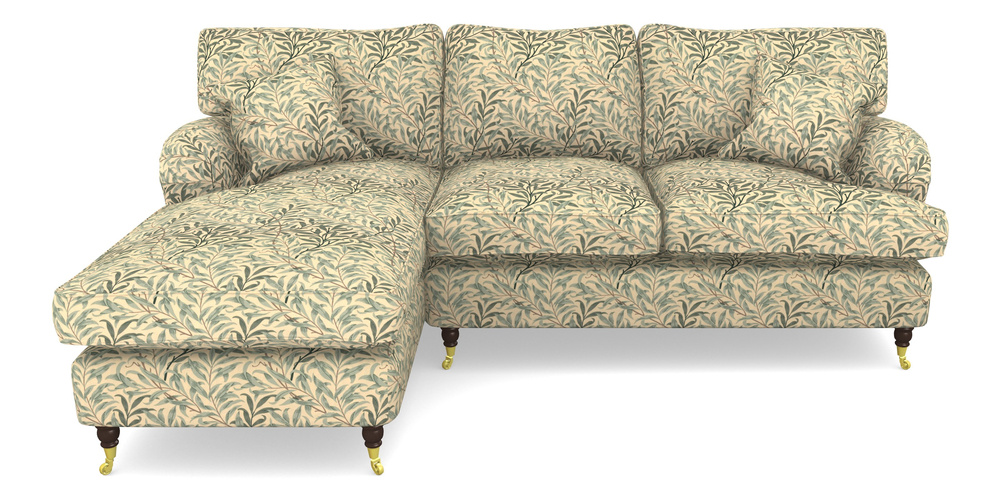 Product photograph of Alwinton Chaise Sofa Lhf In William Morris Collection - Willow Boughs - Cream Pale Green from Sofas and Stuff Limited