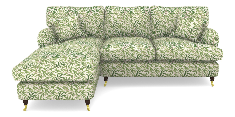 Product photograph of Alwinton Chaise Sofa Lhf In William Morris Collection - Willow Boughs - Leaf Green from Sofas and Stuff Limited