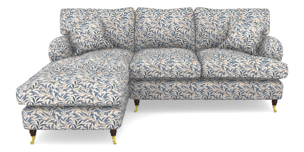 Product photograph of Alwinton Chaise Sofa Lhf In William Morris Collection - Willow Boughs - Woad from Sofas and Stuff Limited