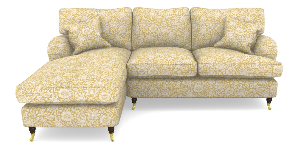 Product photograph of Alwinton Chaise Sofa Lhf In William Morris Collection - Mallow - Weld from Sofas and Stuff Limited