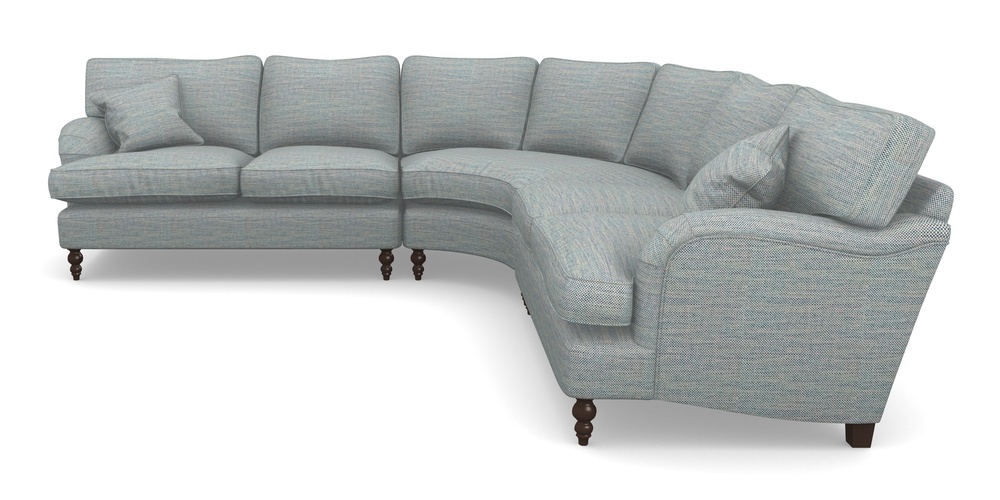 Product photograph of Alwinton Grand Corner Unit In Basket Weave - Blue from Sofas and Stuff Limited