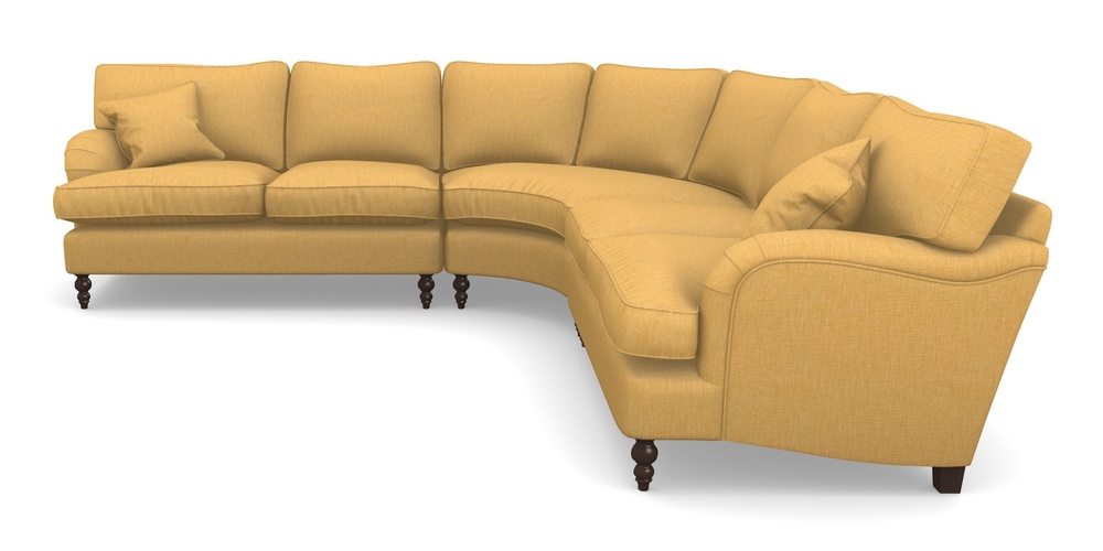 Product photograph of Alwinton Grand Corner Unit In Clever Cotton Mix - Mustard from Sofas and Stuff Limited
