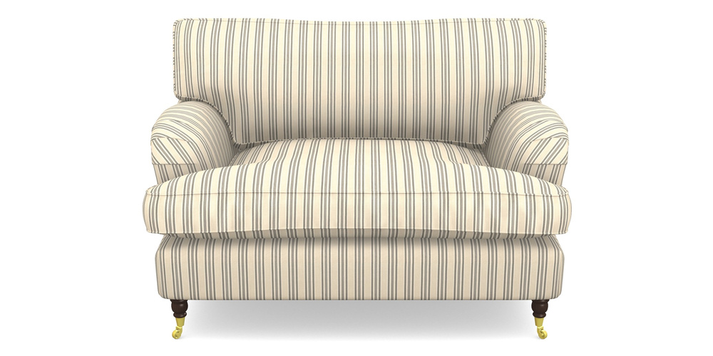 Product photograph of Alwinton Snuggler In Cloth 22 - Racing Stripes Ayr - Charcoal from Sofas and Stuff Limited