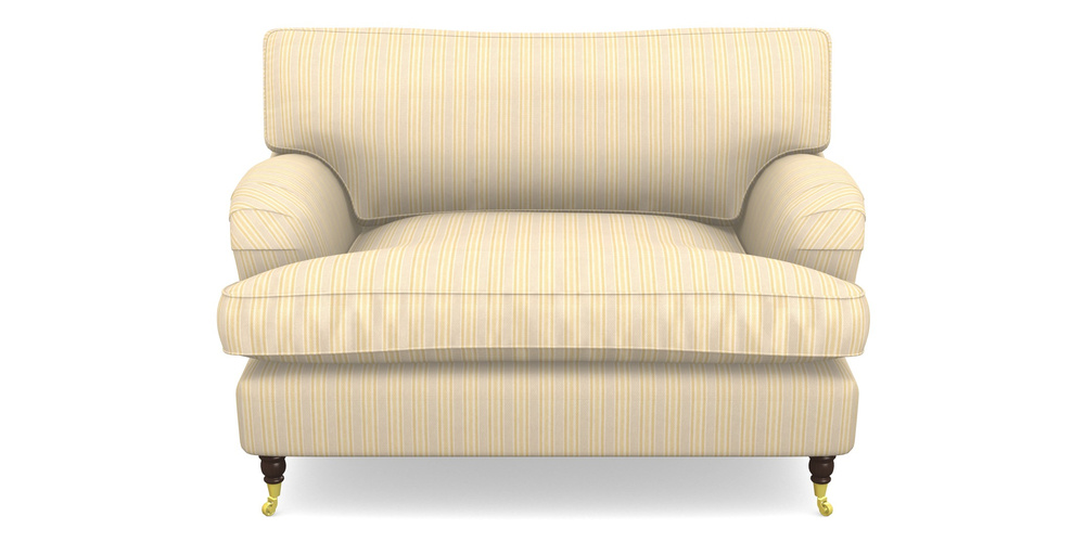 Product photograph of Alwinton Snuggler In Cloth 22 - Racing Stripes Ayr - Lemon from Sofas and Stuff Limited