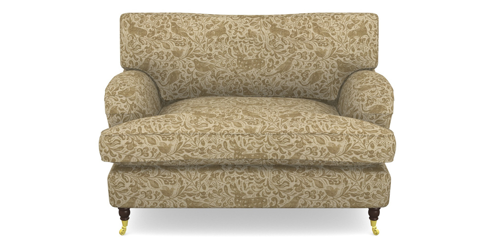 Product photograph of Alwinton Snuggler In V A Drawn From Nature - Bird And Rabbit - Gold from Sofas and Stuff Limited