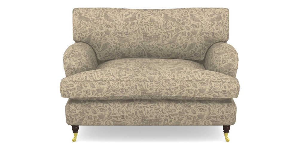 Product photograph of Alwinton Snuggler In V A Drawn From Nature - Bird And Rabbit - Grey from Sofas and Stuff Limited