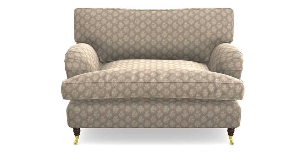 Product photograph of Alwinton Snuggler In Cloth 21 - Coral 1 - Beech from Sofas and Stuff Limited