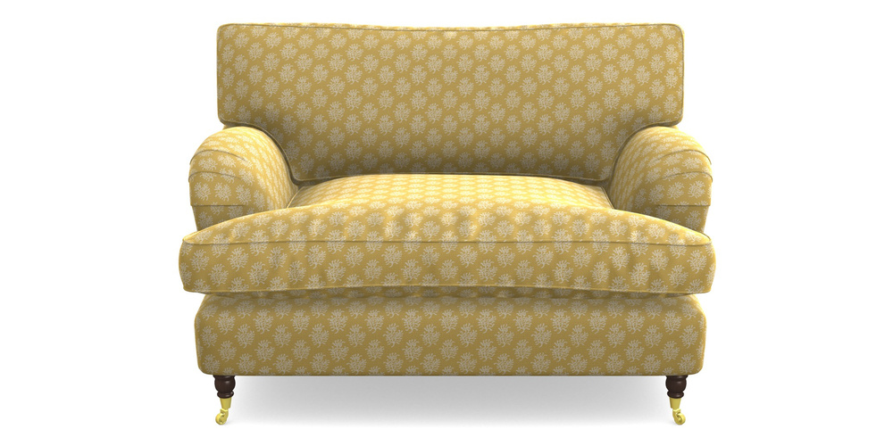 Product photograph of Alwinton Snuggler In Cloth 21 - Coral 1 - Canary from Sofas and Stuff Limited