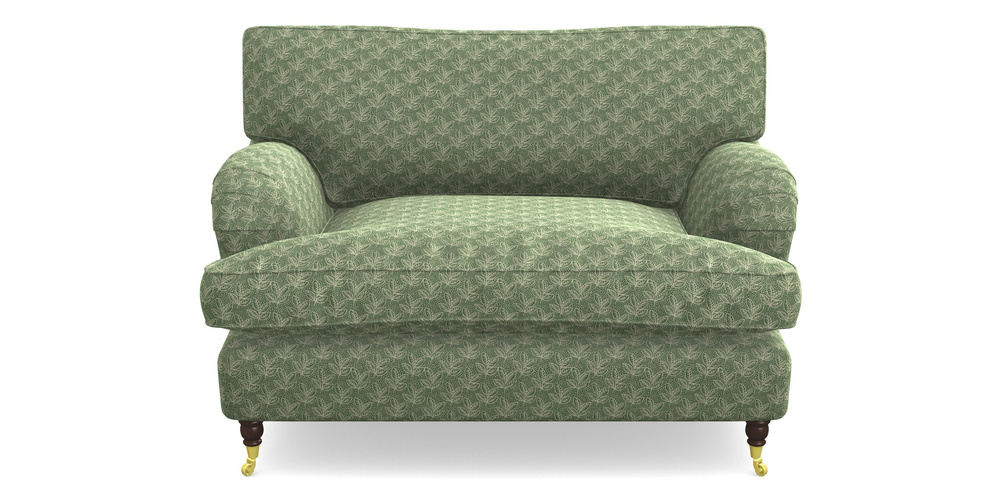 Product photograph of Alwinton Snuggler In Cloth 21 - Decorative Leaf - Forest from Sofas and Stuff Limited