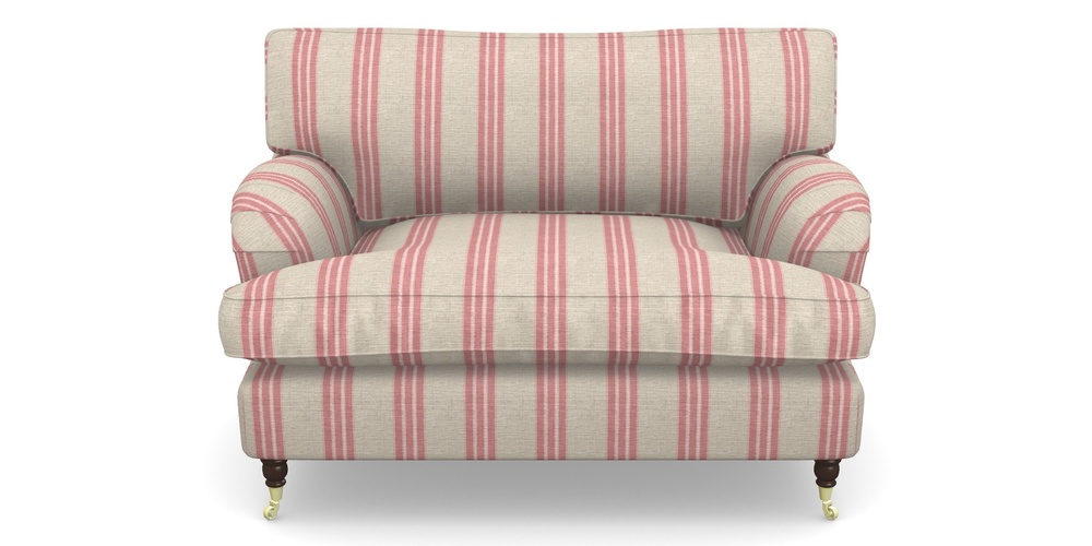 Product photograph of Alwinton Snuggler In Cloth 18 Stripes - Bengal - Cranberry from Sofas and Stuff Limited