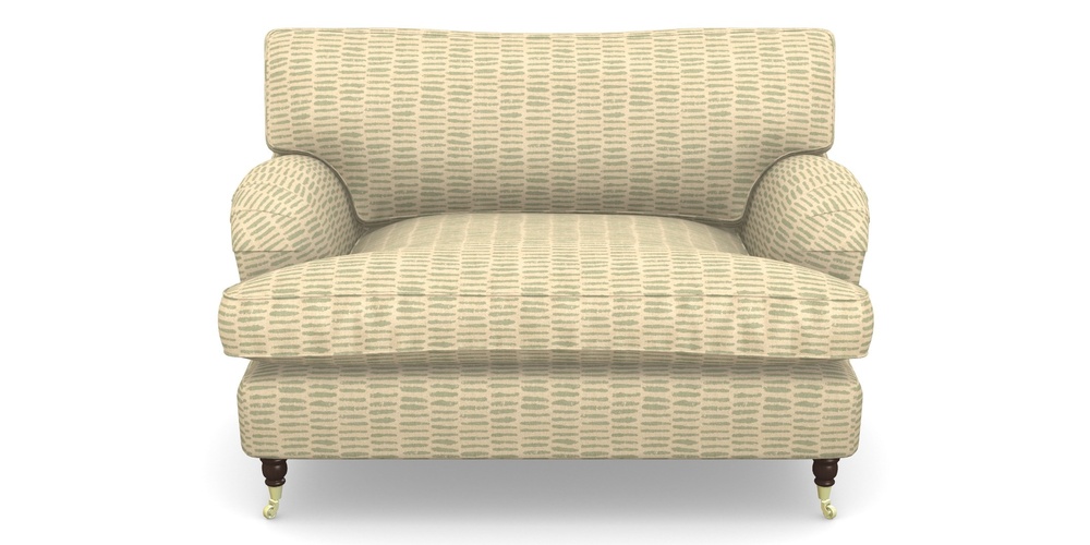 Product photograph of Alwinton Snuggler In Cloth 18 - Daub - Fennel from Sofas and Stuff Limited