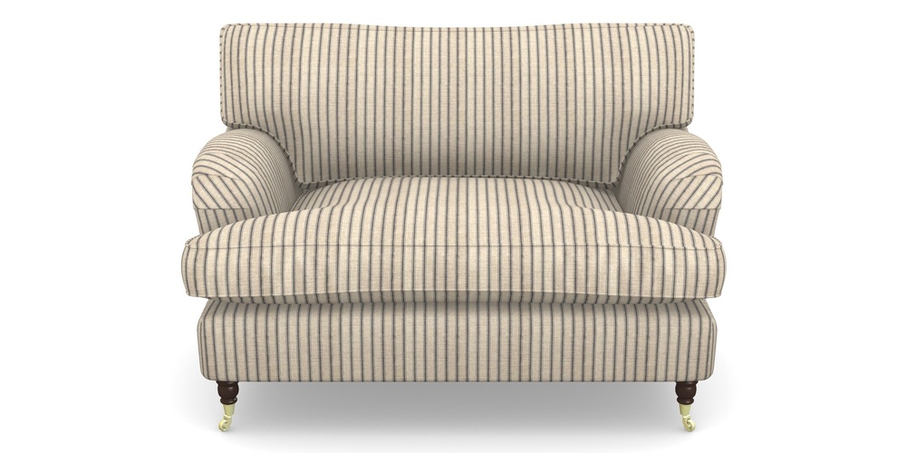 Product photograph of Alwinton Snuggler In Cloth 18 Stripes - Ticking - Bible Black from Sofas and Stuff Limited