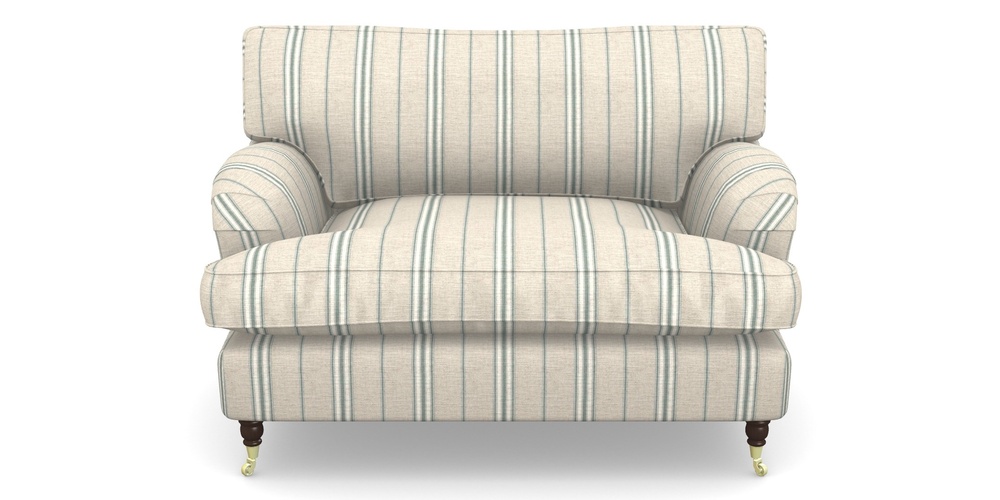 Product photograph of Alwinton Snuggler In Cloth 18 Stripes - Regimental - Basil from Sofas and Stuff Limited