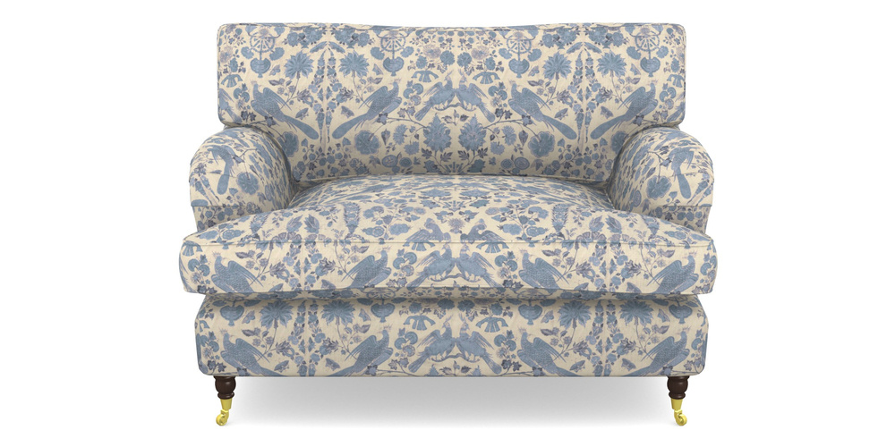 Product photograph of Alwinton Snuggler In V A Brompton Collection - Coromandel - Morning Blue from Sofas and Stuff Limited