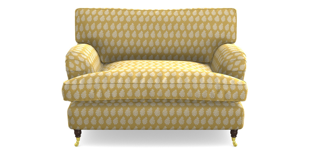 Product photograph of Alwinton Snuggler In Cloth 21 - Oak Leaf - Canary from Sofas and Stuff Limited