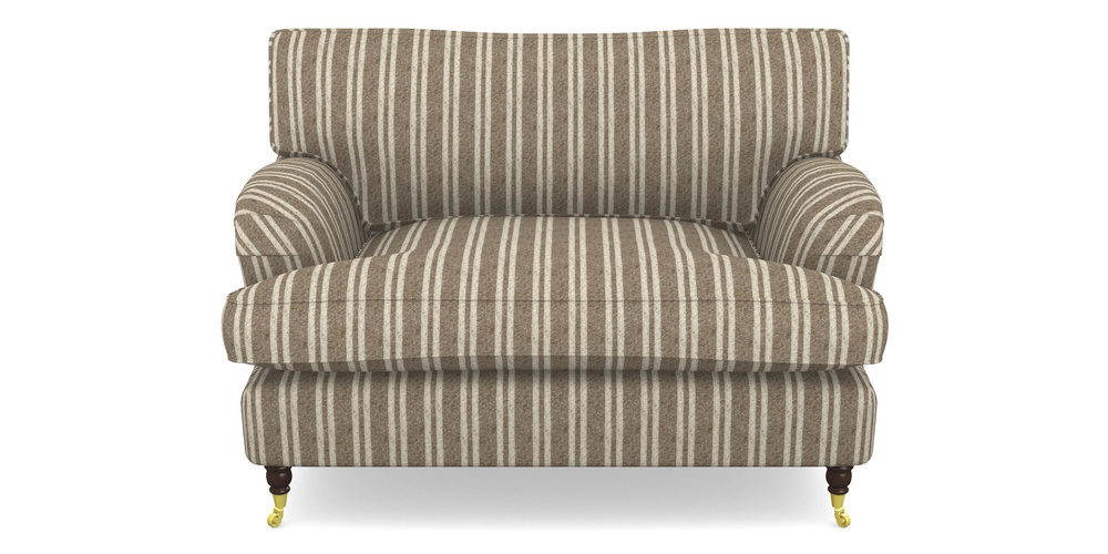 Product photograph of Alwinton Snuggler In Cloth 22 - Barcode - Peat from Sofas and Stuff Limited