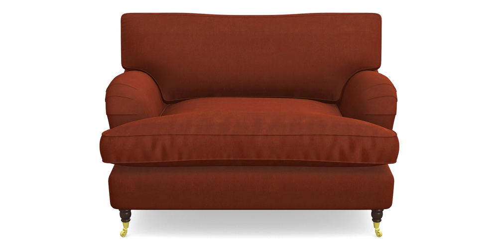 Product photograph of Alwinton Snuggler In Clever Tough And Eco Velvet - Tawny from Sofas and Stuff Limited