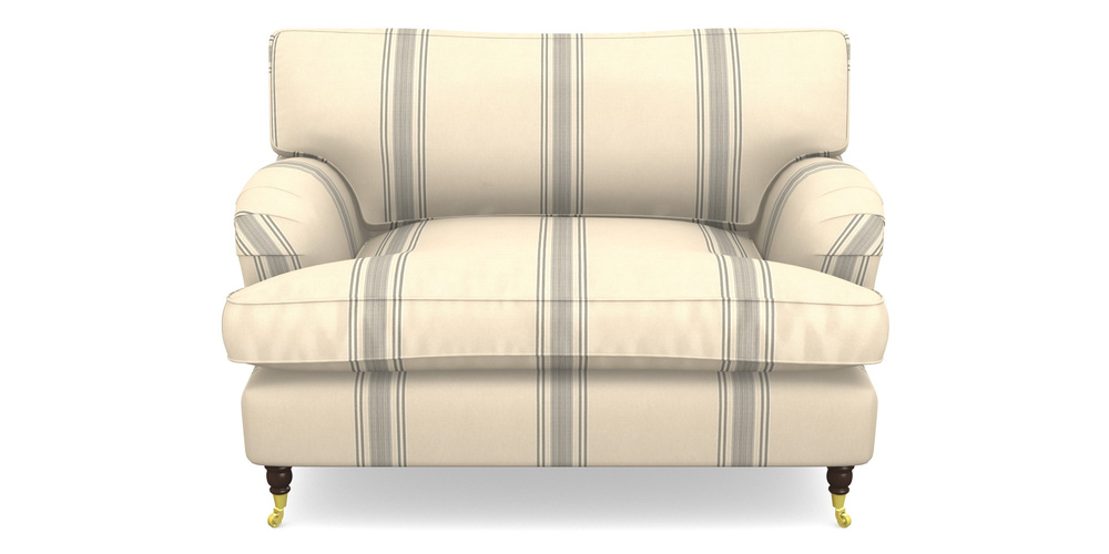 Product photograph of Alwinton Snuggler In Cloth 22 - Racing Stripes Cheltenham - Charcoal from Sofas and Stuff Limited