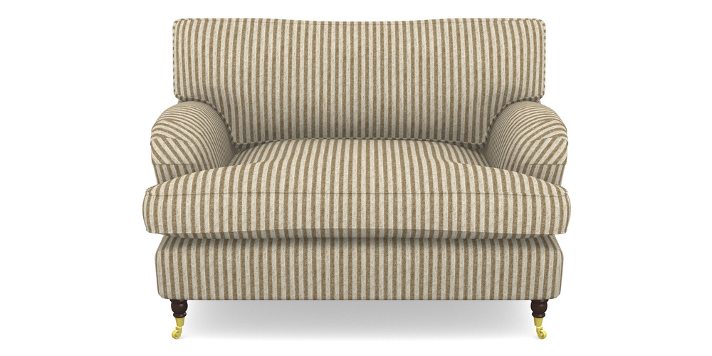 Product photograph of Alwinton Snuggler In Cloth 22 - Pinstripe - Fallen Leaf from Sofas and Stuff Limited