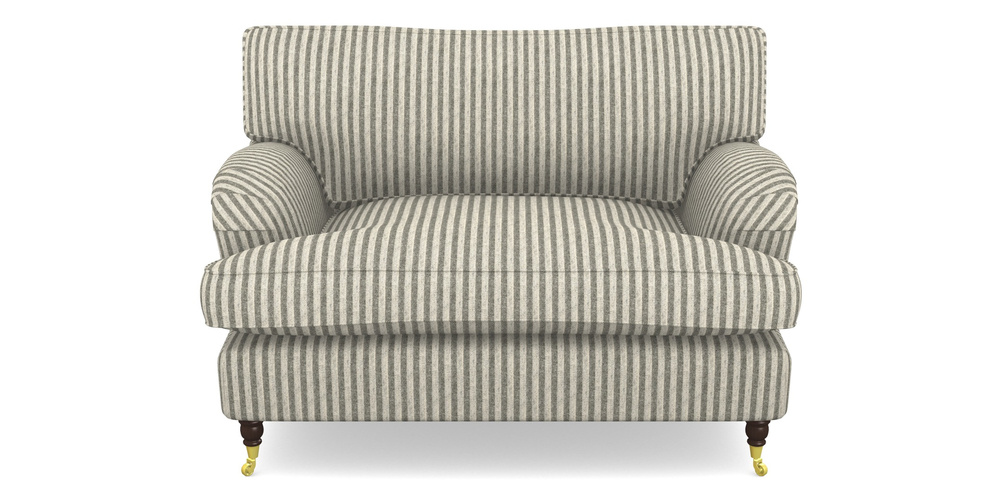 Product photograph of Alwinton Snuggler In Cloth 22 - Pinstripe - Seal from Sofas and Stuff Limited