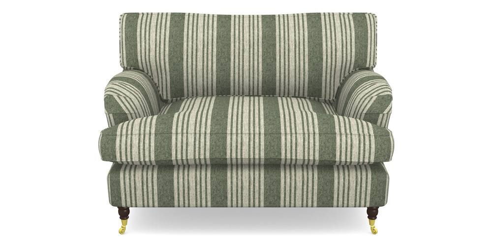 Product photograph of Alwinton Snuggler In Cloth 22 - Bayadere - Courgette from Sofas and Stuff Limited