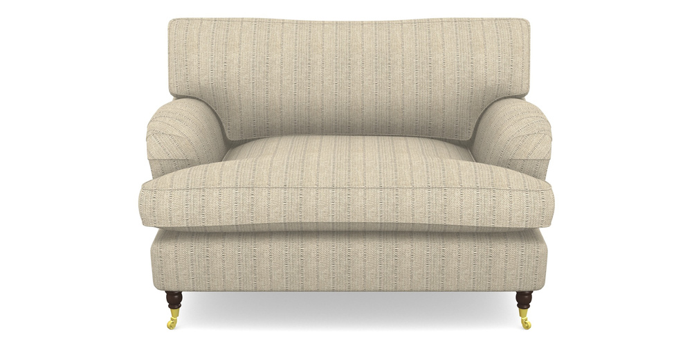 Product photograph of Alwinton Snuggler In Cloth 20 - Design 1 - Natural Herringbone from Sofas and Stuff Limited