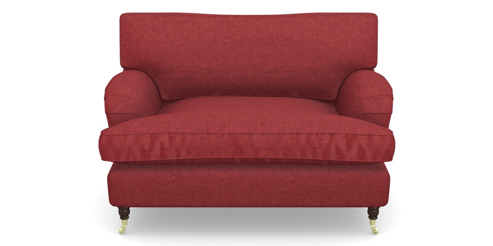 Product photograph of Alwinton Snuggler In Easy Clean Plain - Claret from Sofas and Stuff Limited