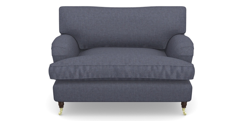 Product photograph of Alwinton Snuggler In Easy Clean Plain - Navy from Sofas and Stuff Limited